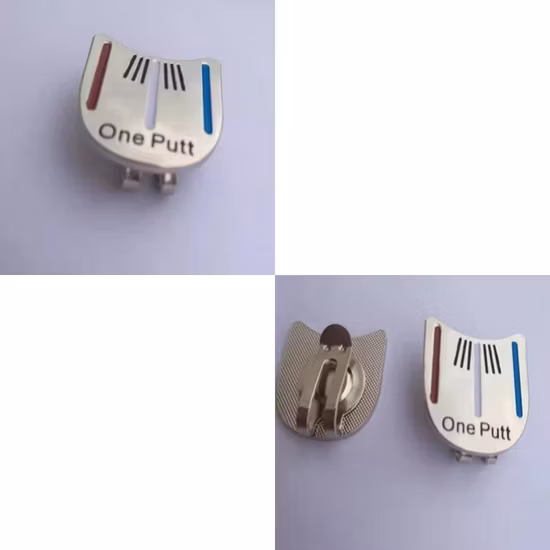 Outil d'alignement de golf Putting Marqueur de balle Pince à chapeau magnétique en métal Marqueur de balle de golf Wyz18730