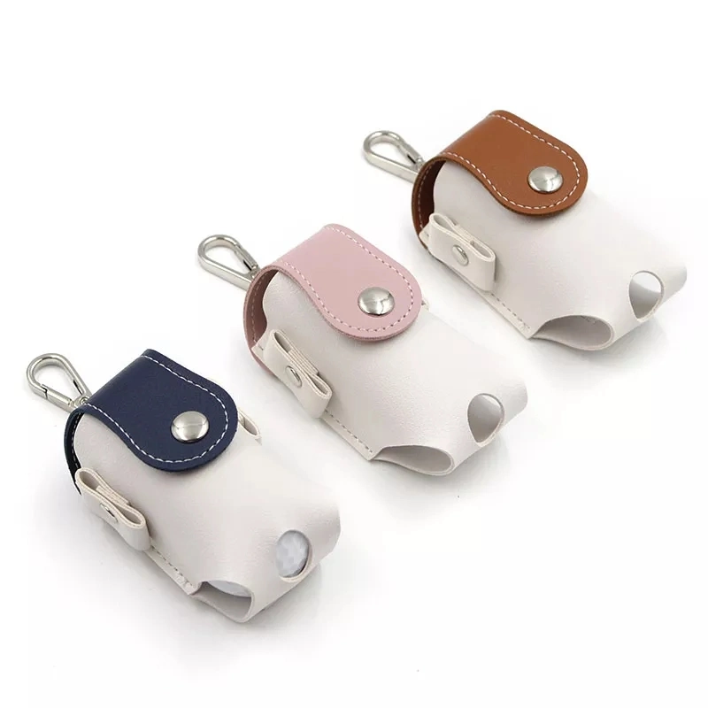 Mixed Color Golf Club Ball Bags Tee Holder Leather Belt Pack Bag Sports Golf Product Accessory