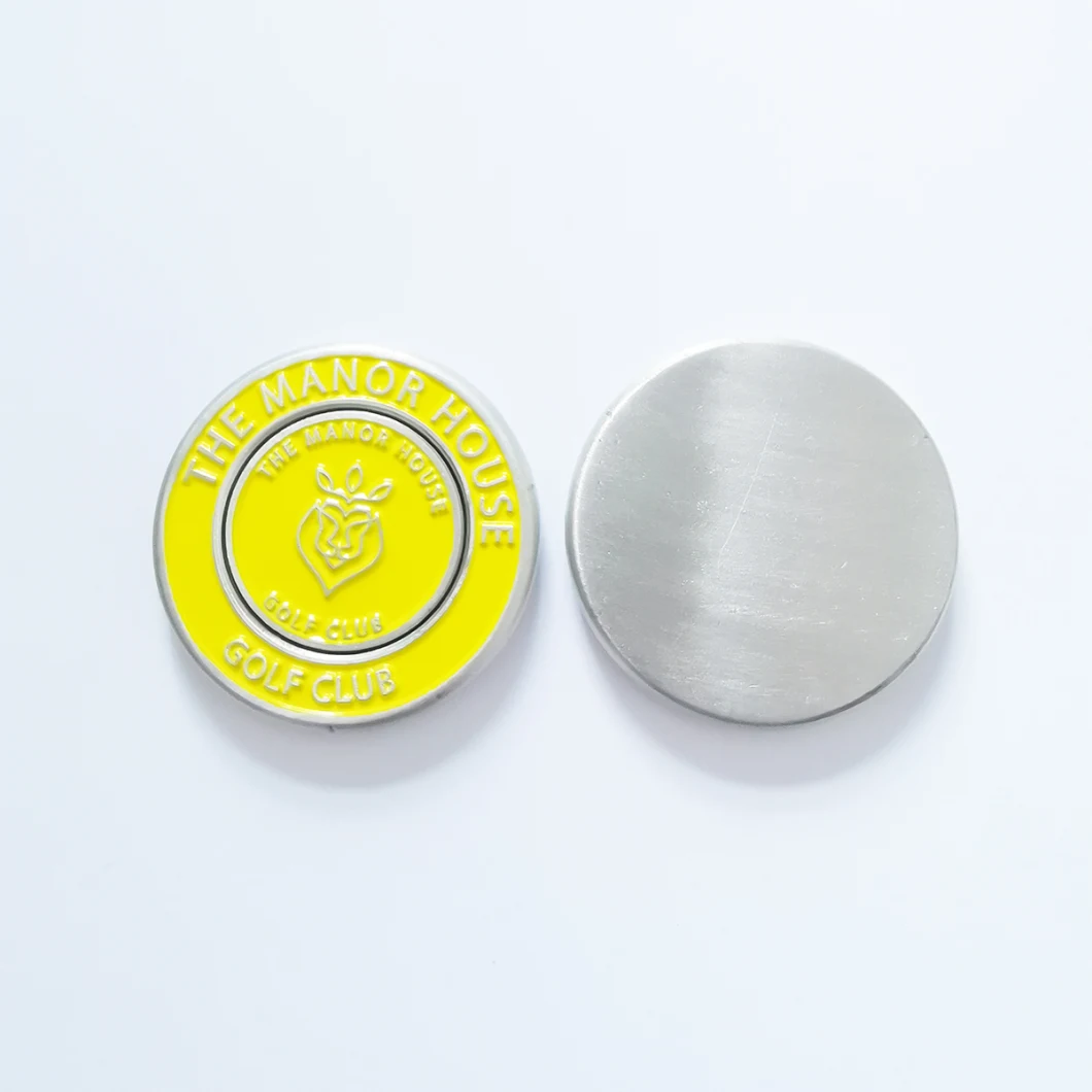 Personalized Full Color Logo 40mm Diameter Golf Ball Marker