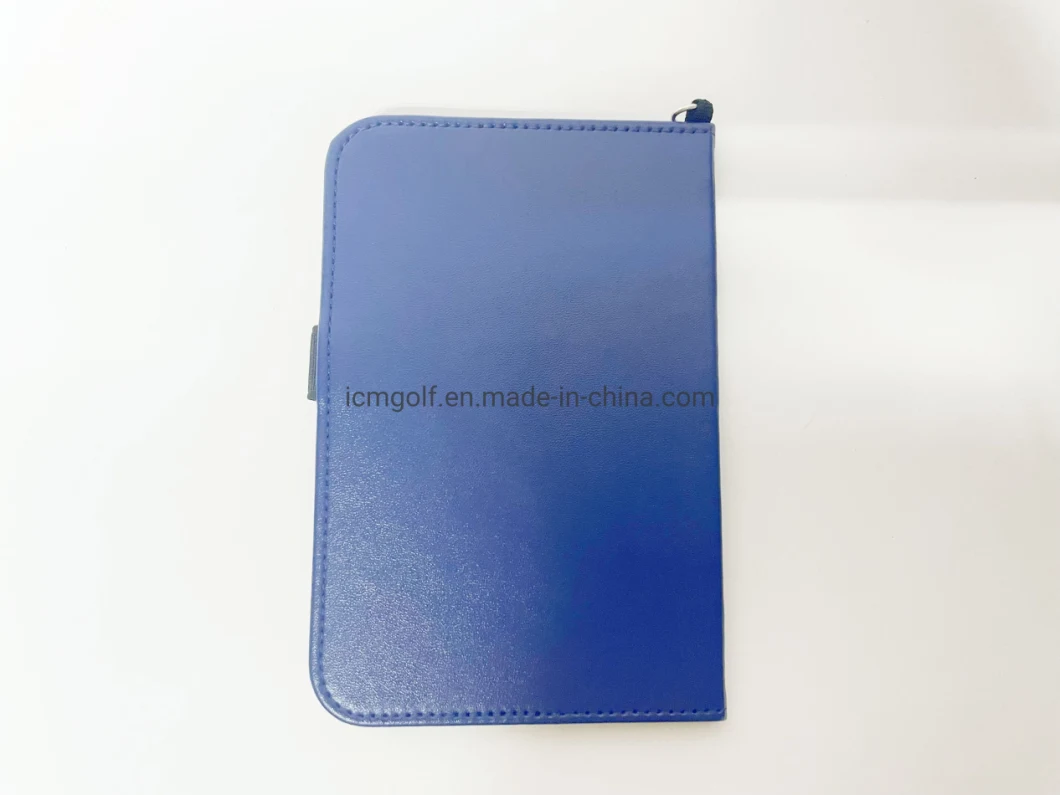 PU Leather Golf Scorecard Holder Golf Yardage-Book Holder for Golf Events