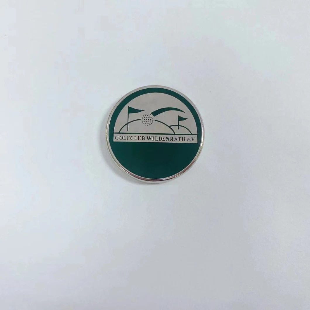 Double Side Golf Ball Marker with Customized Logo Golf Accessoires