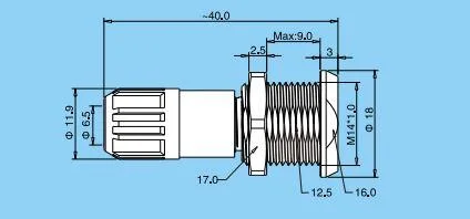 Qm Plastic Series Prg Floating Socket Push Pull Self-Locking RJ45 M12 Connector Banana Plug Socket Sample Customization Terminal Connector