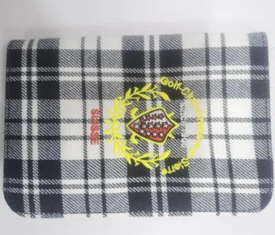 Titulaire personnalisé de carte de pointage de golf de tartan de logo avec la carte de pointage pour les meilleurs cadeaux promotionnels de club