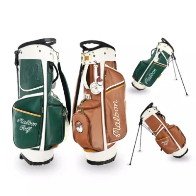 Nouvelle conception de sac étanche de golf vert logo imprimé personnalisé sacs de golf de support de haute qualité