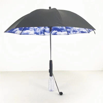 Parapluie de ventilateur de refroidissement extérieur avec ventilateur et fonction de pulvérisation d'eau