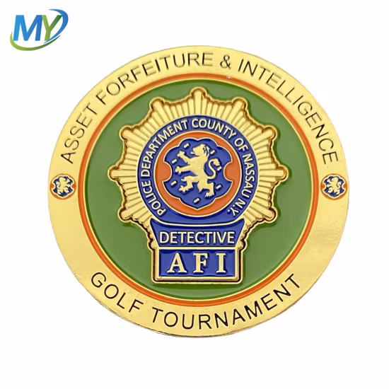 Nouvelle conception personnalisée Marqueur de balle de golf en émail mou moulé sous pression